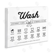 Lettered and Lined | Wash Laundry Care Bow Accent