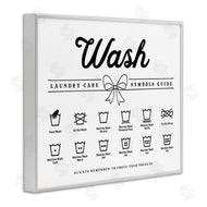 Lettered and Lined | Wash Laundry Care Bow Accent