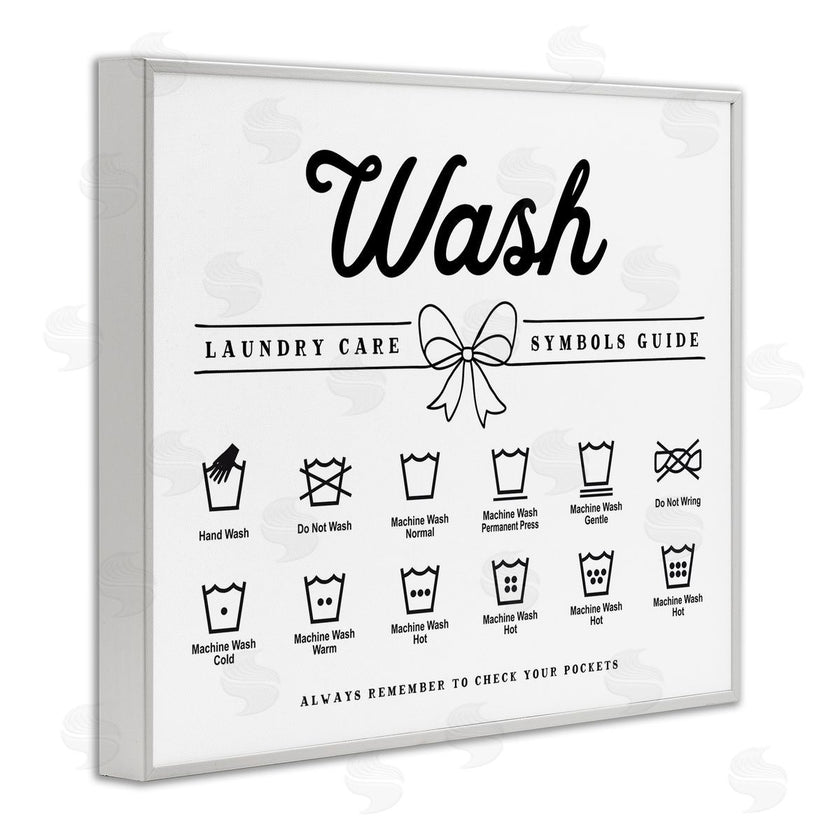 Lettered and Lined | Wash Laundry Care Bow Accent