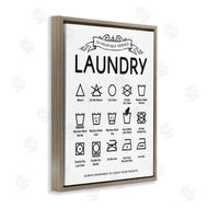 Lettered and Lined | Laundry Care Symbols with Banner