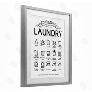 Lettered and Lined | Laundry Care Symbols with Banner