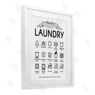 Lettered and Lined | Laundry Care Symbols with Banner