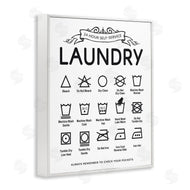 Lettered and Lined | Laundry Care Symbols with Banner