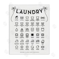 Lettered and Lined | Laundry Symbols with Vintage Ribbons