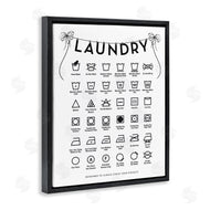 Lettered and Lined | Laundry Symbols with Vintage Ribbons