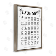 Lettered and Lined | Laundry Symbols with Vintage Ribbons