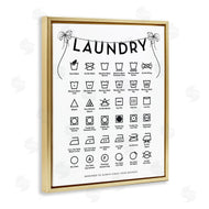 Lettered and Lined | Laundry Symbols with Vintage Ribbons