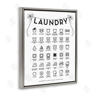 Lettered and Lined | Laundry Symbols with Vintage Ribbons