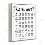 Lettered and Lined | Laundry Symbols with Vintage Ribbons