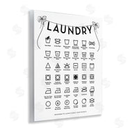 Lettered and Lined | Laundry Symbols with Vintage Ribbons