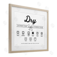 Lettered and Lined | Dry Laundry Symbols Bow Detail