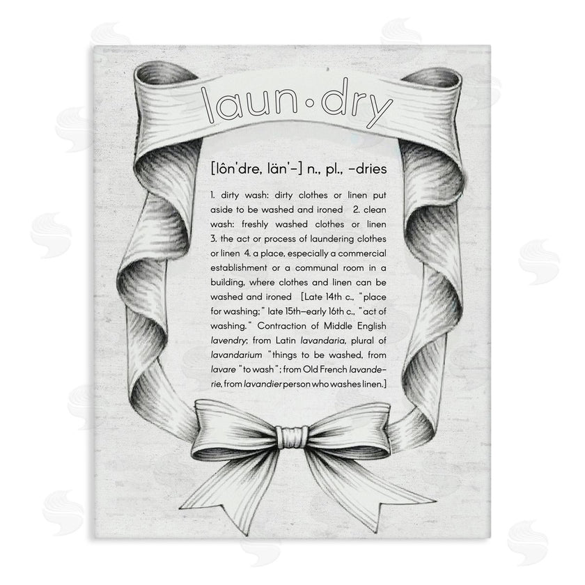 Lettered and Lined | Laundry Definition Vintage Bow