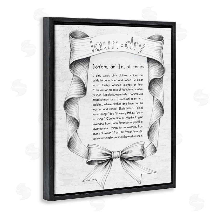 Lettered and Lined | Laundry Definition Vintage Bow