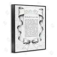 Lettered and Lined | Laundry Definition Vintage Bow