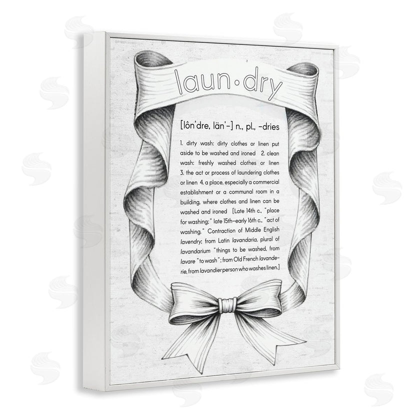 Lettered and Lined | Laundry Definition Vintage Bow