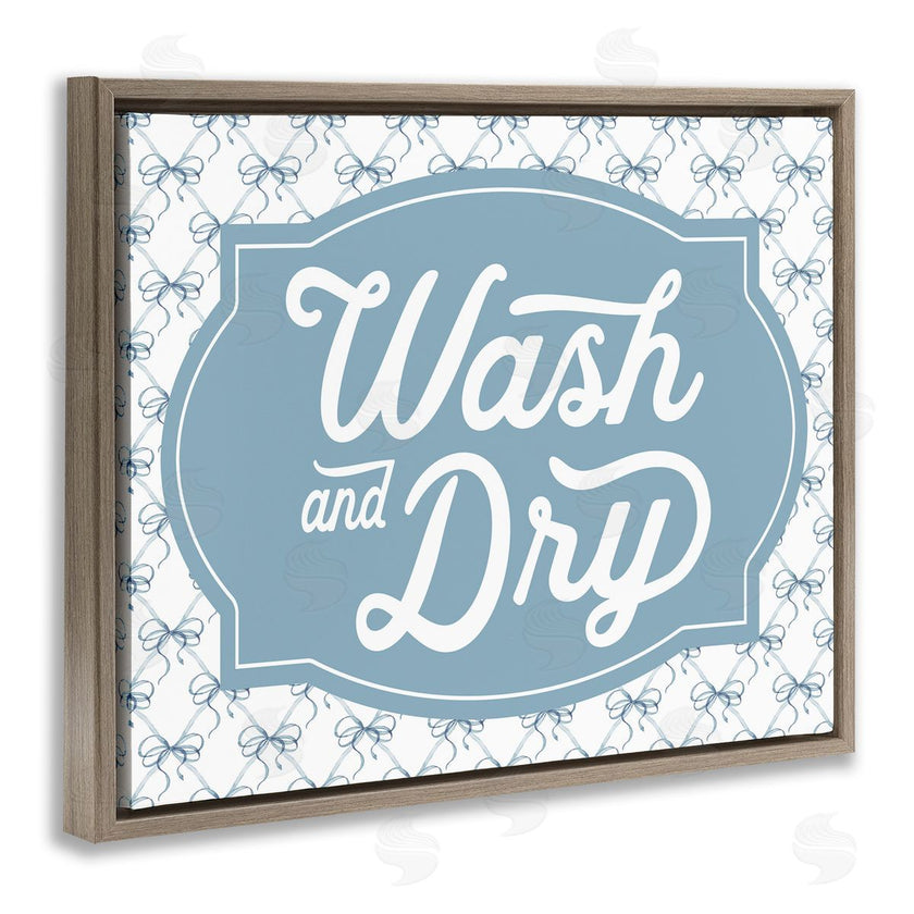 Lettered and Lined | Wash & Dry with Bow Pattern