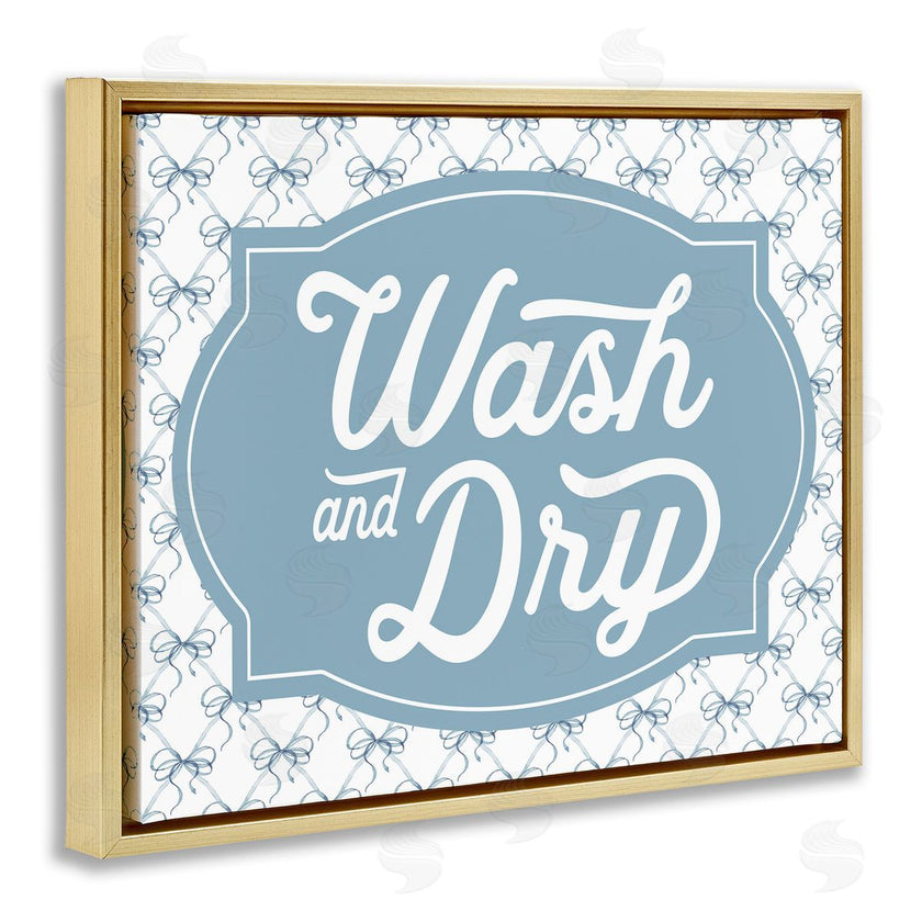 Lettered and Lined | Wash & Dry with Bow Pattern