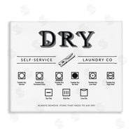 Lettered and Lined | Dry Cycle Instructions Chart