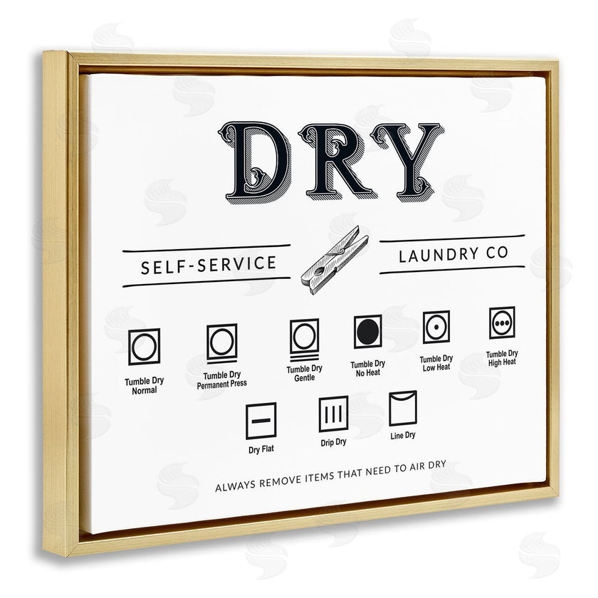 Lettered and Lined | Dry Cycle Instructions Chart