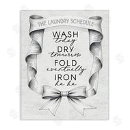 Lettered and Lined | Elegant Banner Laundry Schedule