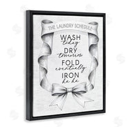 Lettered and Lined | Elegant Banner Laundry Schedule