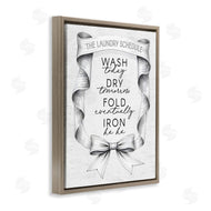 Lettered and Lined | Elegant Banner Laundry Schedule