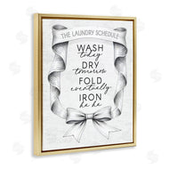 Lettered and Lined | Elegant Banner Laundry Schedule