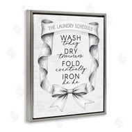 Lettered and Lined | Elegant Banner Laundry Schedule