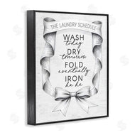 Lettered and Lined | Elegant Banner Laundry Schedule