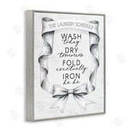 Lettered and Lined | Elegant Banner Laundry Schedule