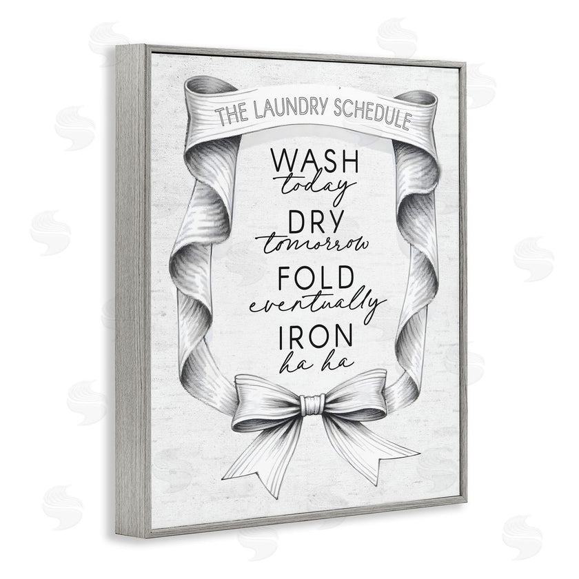 Lettered and Lined | Elegant Banner Laundry Schedule