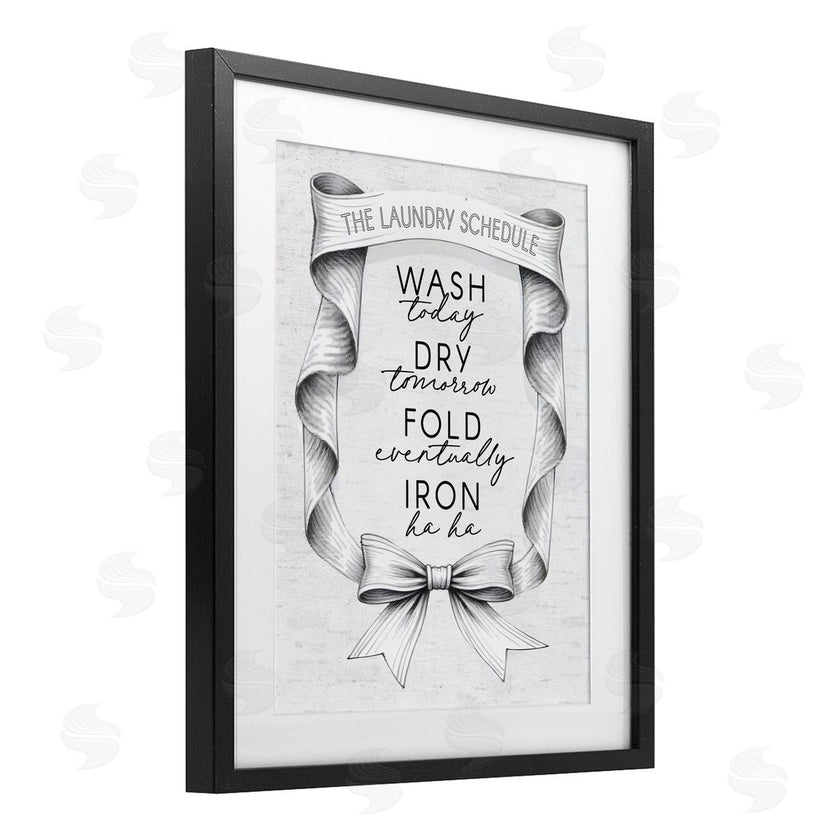 Lettered and Lined | Elegant Banner Laundry Schedule