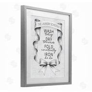 Lettered and Lined | Elegant Banner Laundry Schedule