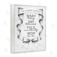 Lettered and Lined | Elegant Banner Laundry Schedule