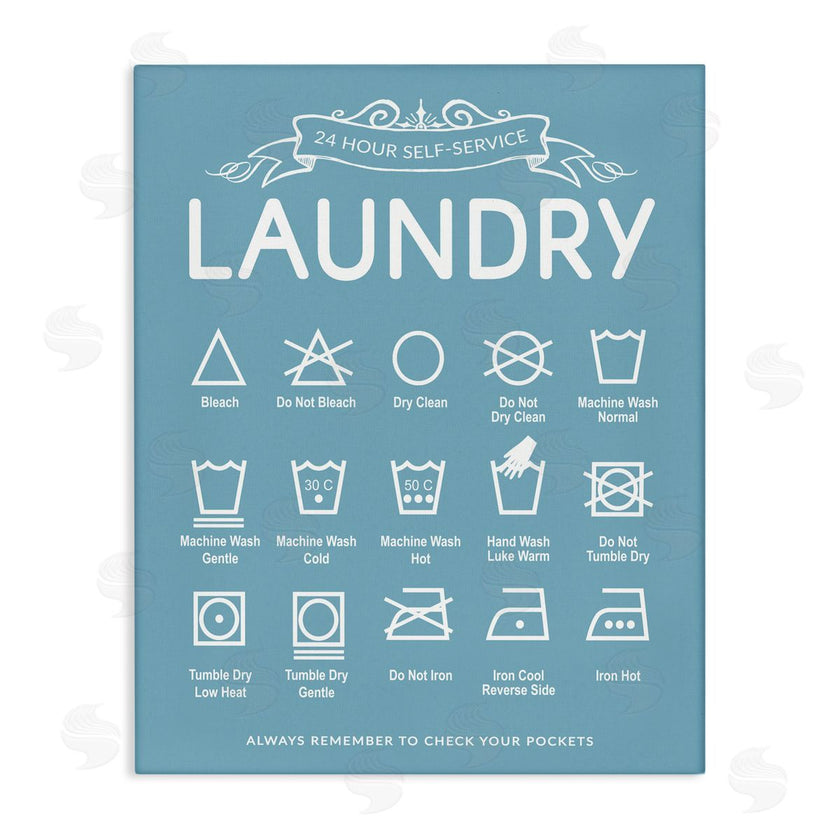 Lettered and Lined | Blue Vintage Laundry Guide