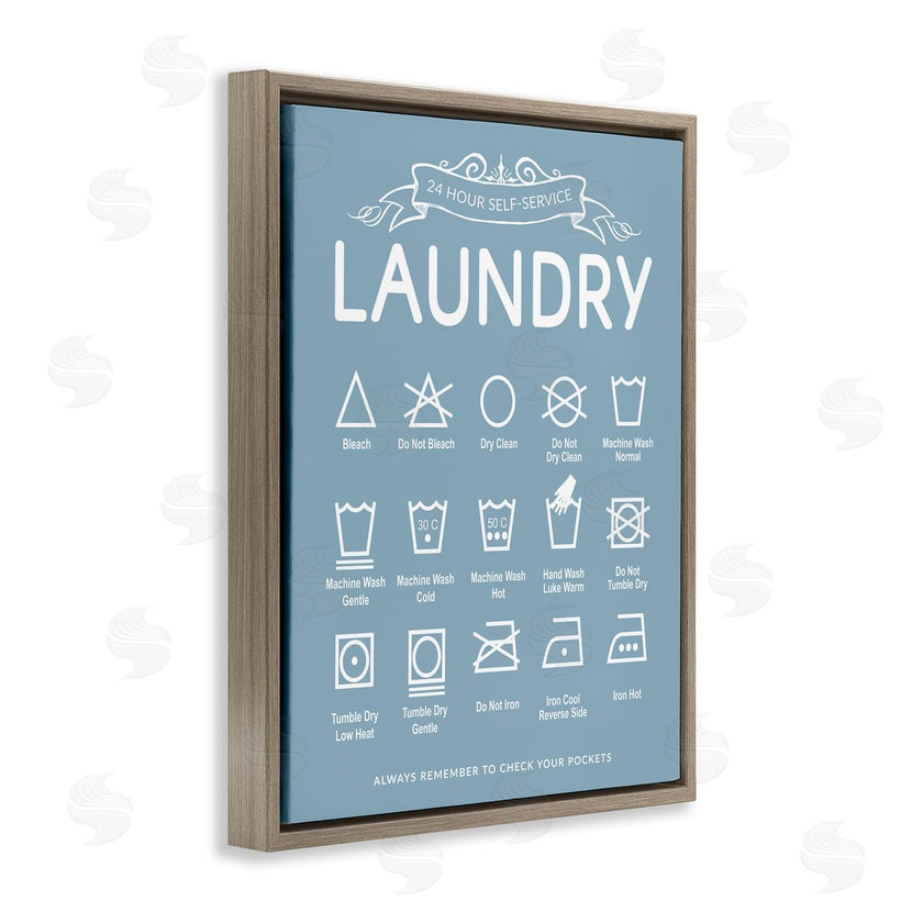 Lettered and Lined | Blue Vintage Laundry Guide