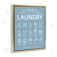 Lettered and Lined | Blue Vintage Laundry Guide
