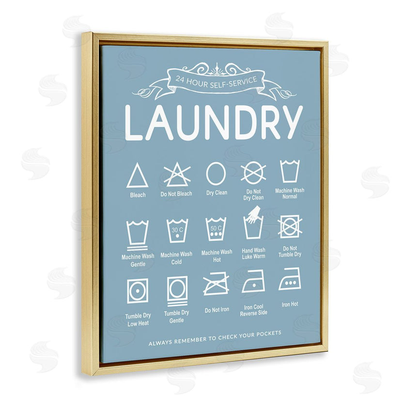 Lettered and Lined | Blue Vintage Laundry Guide