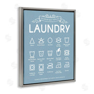 Lettered and Lined | Blue Vintage Laundry Guide