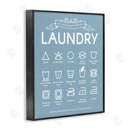 Lettered and Lined | Blue Vintage Laundry Guide