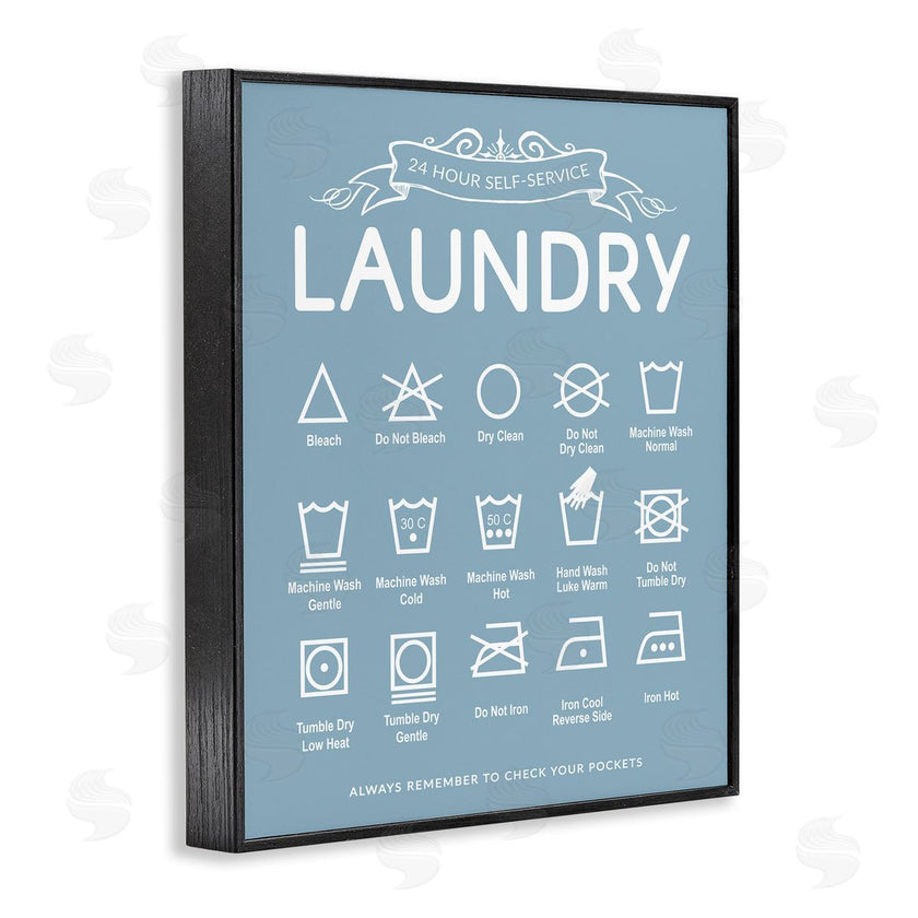 Lettered and Lined | Blue Vintage Laundry Guide
