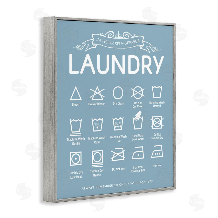 Lettered and Lined | Blue Vintage Laundry Guide