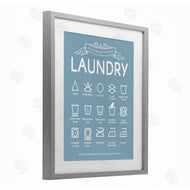Lettered and Lined | Blue Vintage Laundry Guide