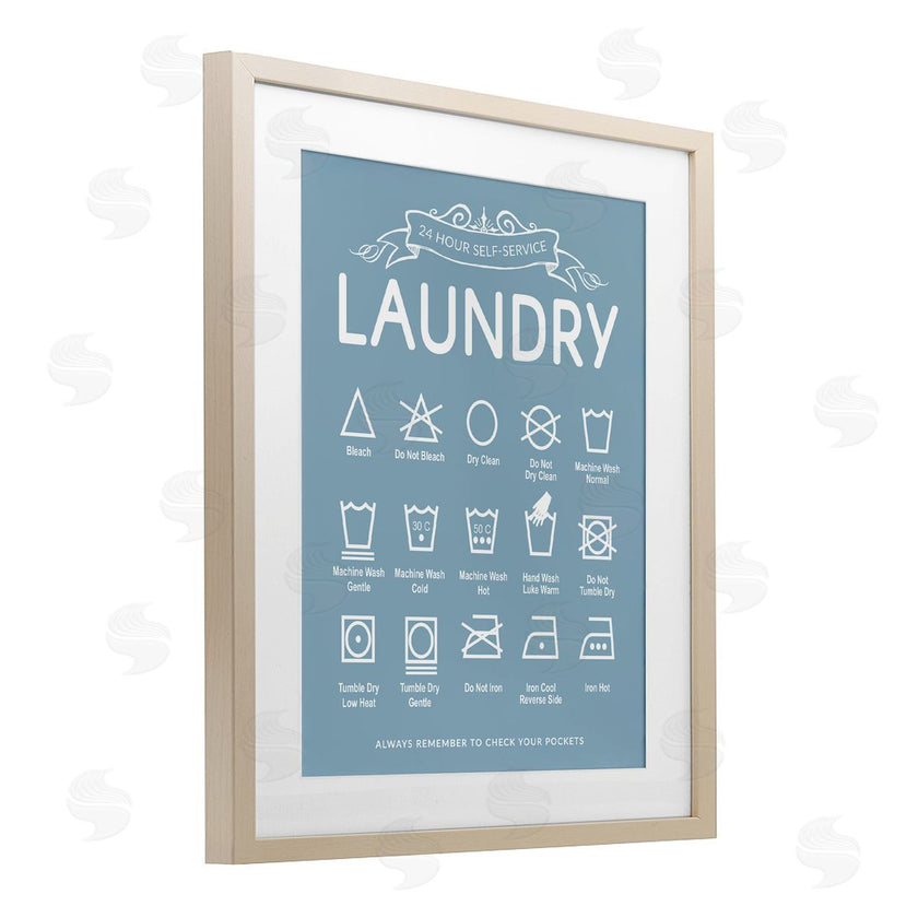 Lettered and Lined | Blue Vintage Laundry Guide