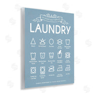 Lettered and Lined | Blue Vintage Laundry Guide