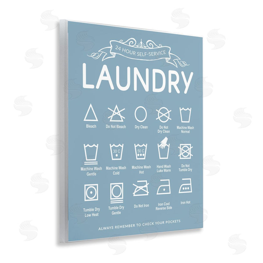 Lettered and Lined | Blue Vintage Laundry Guide
