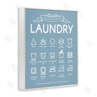 Lettered and Lined | Blue Vintage Laundry Guide