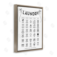 Lettered and Lined | Laundry Symbols with Ribbon Accent
