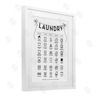 Lettered and Lined | Laundry Symbols with Ribbon Accent