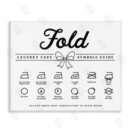 Lettered and Lined | Fold Laundry Symbols Bow Detail